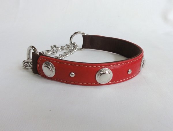 画像4:  [シュリンク] ハーフチョーク・コンチョ付き（中型犬用） (4)